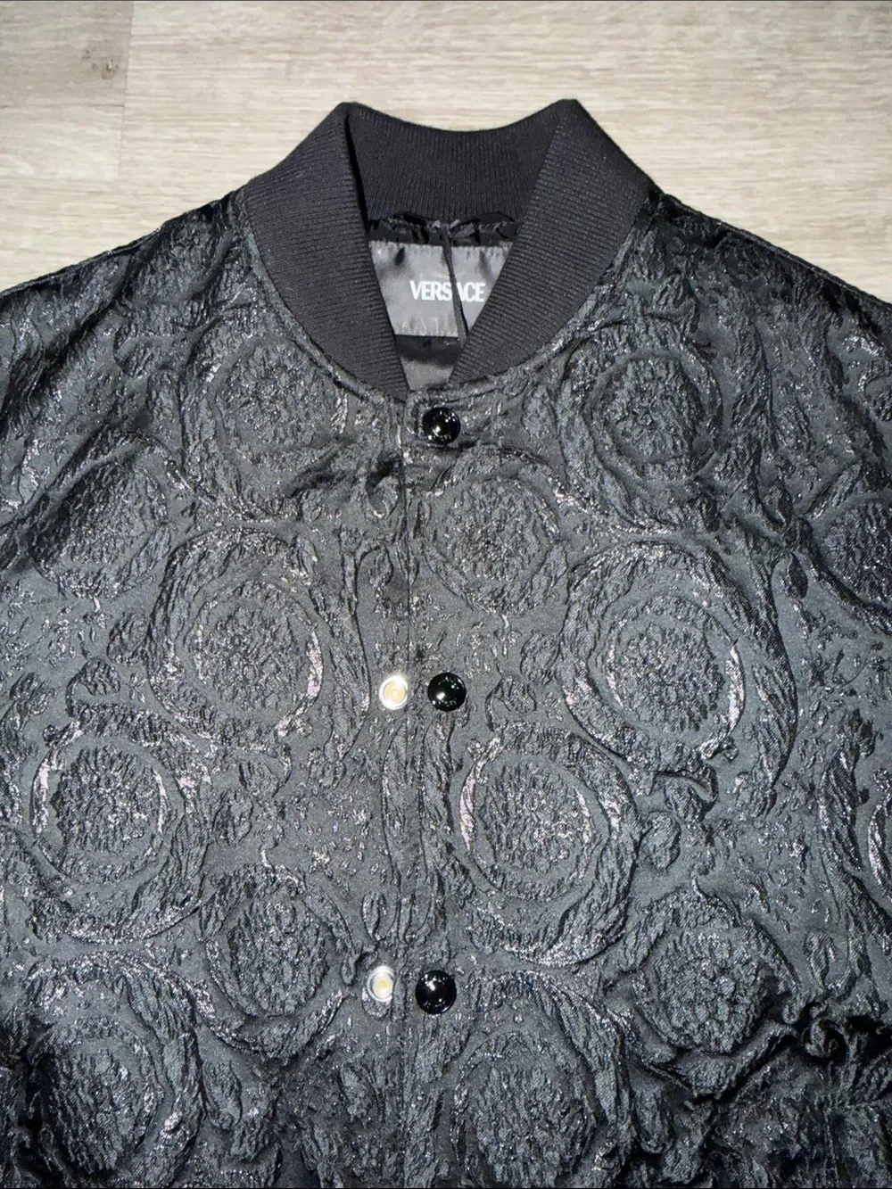 Authentic Versace Baroque Cloquet Bomber Jacket size 48